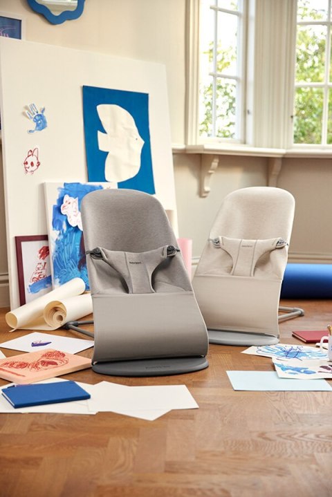 BABYBJORN - leżaczek BLISS 3D Jersey - Sand Grey