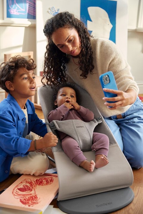 BABYBJORN - leżaczek BLISS 3D Jersey - Sand Grey