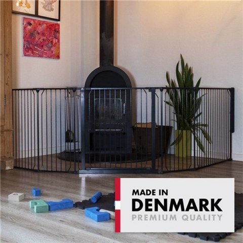 BabyDan - Bramka ochronna zewnętrzna Carl Wide XX, czarna