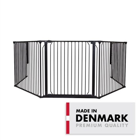 BabyDan - Bramka ochronna zewnętrzna Carl Wide XXX, czarna