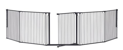 BabyDan - Bramka ochronna zewnętrzna Carl Wide XXX, czarna