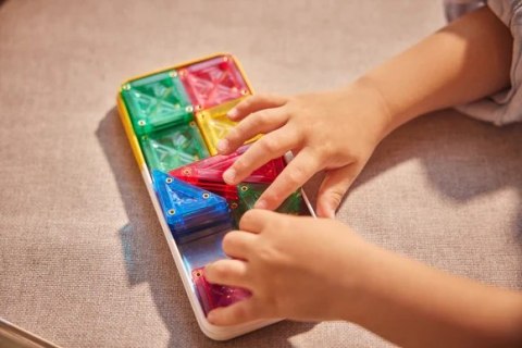 Cleverclixx - Klocki magnetyczne Mini Tiles Pack Intense 28 el.