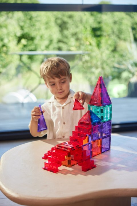 Cleverclixx - Klocki magnetyczne ze schodami - Stairs Set Intense 34 el.