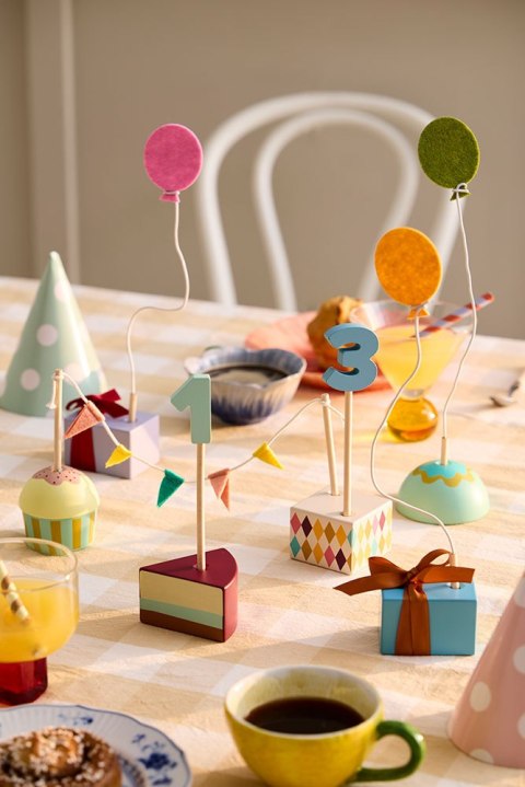 Kid's Concept - Drewniane dekoracje urodzinowe KID'S HUB