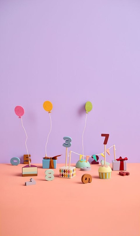 Kid's Concept - Drewniane dekoracje urodzinowe KID'S HUB