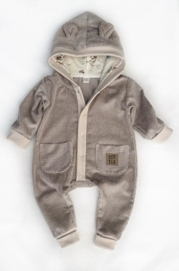 Kombinezon sztruks - beż lub czekolada