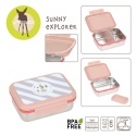 Lassig Lunchbox ze stali nierdzewnej Sunny Explorer rose/pink