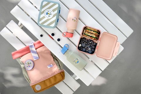 Lassig Lunchbox ze stali nierdzewnej Sunny Explorer rose/pink