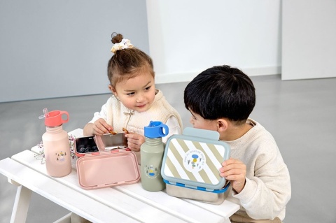Lassig Lunchbox ze stali nierdzewnej Sunny Explorer rose/pink