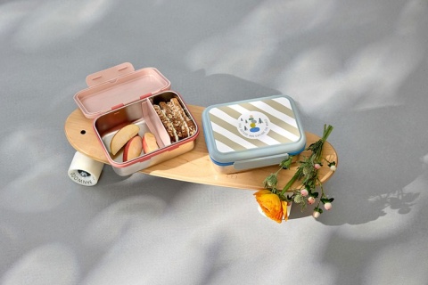 Lassig Lunchbox ze stali nierdzewnej Sunny Explorer rose/pink