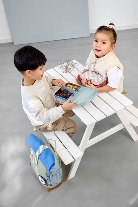 Lassig Lunchbox ze stali nierdzewnej Sunny Explorer green/blue