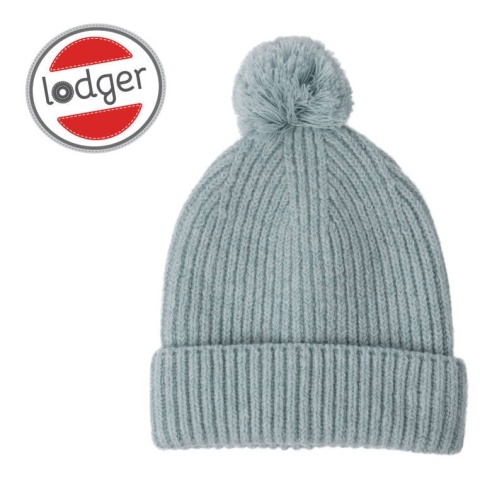 Lodger Czapeczka z wełny merino 100% miętowa Silk