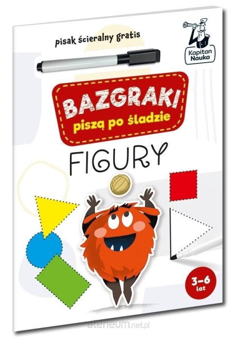 Kapitan Nauka. Bazgraki piszą po śladzie. Figury 3-6 lat