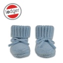 Lodger Buciki niechodki z wełny merino 100% niebieskie Blue Fogg 0-6 m/6-12 M