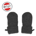 Lodger Rękawiczki dziecięce z wełny merino 100% grafitowe Pigeon 0-12M
