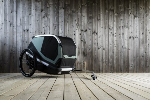 Przyczepka rowerowa dla psa - Thule Bexey L do 45 kg - Haze green