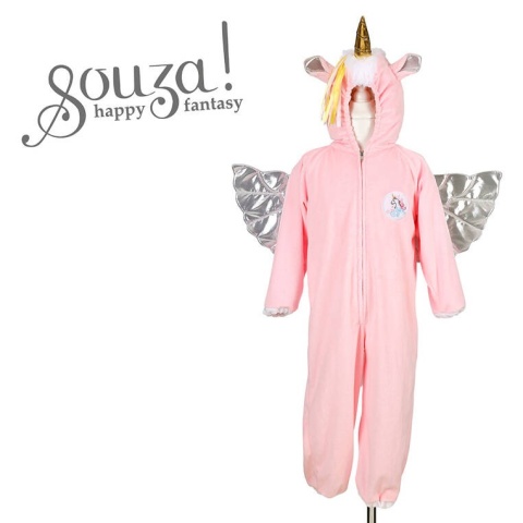 Souza! Kostium kombinezon kigurumi jednorożec ze srebrnymi skrzydłami