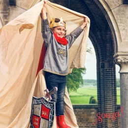 Souza! Kostium miękka zbroja z peleryną król Arthur