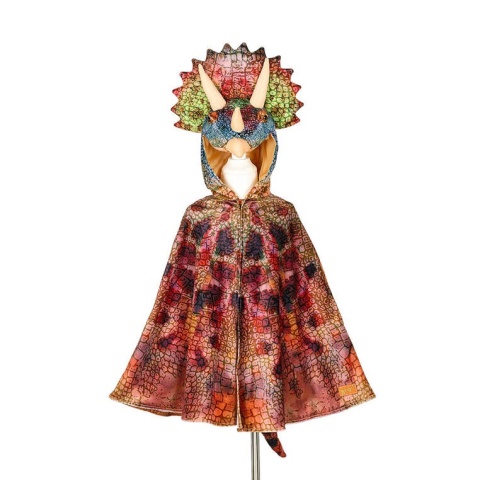 Souza! Kostium peleryna z kapturem - maską dinozaur Triceratops 4-7 lat