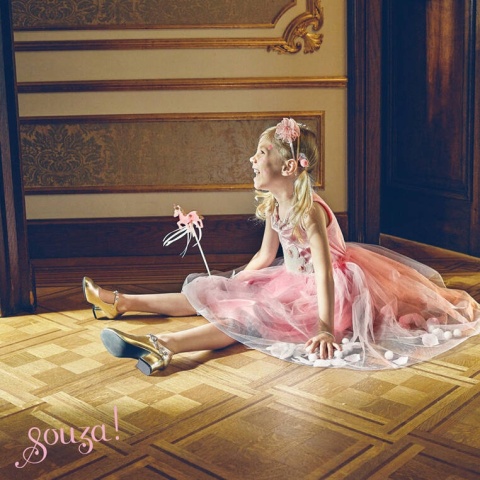 Souza! Sukienka wizytowa tiulowa z łabędziem Swan