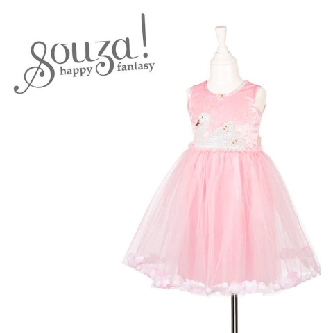 Souza! Sukienka wizytowa tiulowa z łabędziem Swan