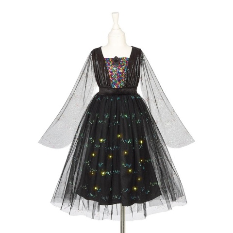 Souza! Kostium sukienka tiulowa z cekinami i lampkami LED czarownica Agatha Halloween