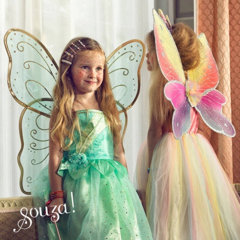 Souza! Sukienka i skrzydła motyla kostium wróżka Camille