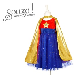 Souza! Kostium sukienka z peleryną Superbohaterka