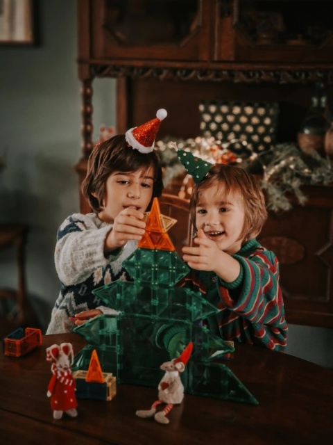 Cleverclixx - Klocki magnetyczne - Kalendarz adwentowy 37 el.