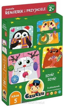 CzuCzu Puzzle Reniferek i przyjaciele dla dzieci 2+