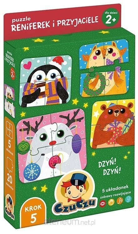 CzuCzu Puzzle Reniferek i przyjaciele dla dzieci 2+