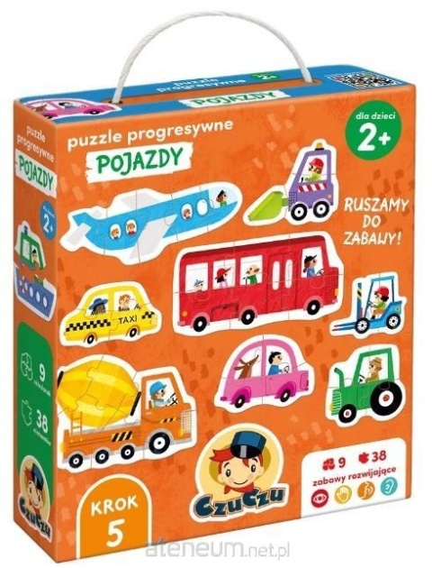 CzuCzu Puzzle progresywne Pojazdy dla dzieci 2+
