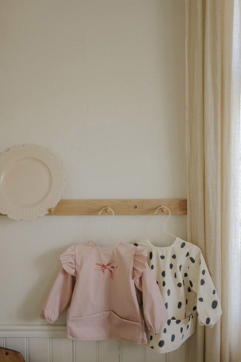 Elodie Details - Śliniak z długim rękawem - Rosy Bow