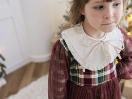 LaBambino Kołnierzyk dla dziewczynki Z FALBANKAMI lub KWIAT