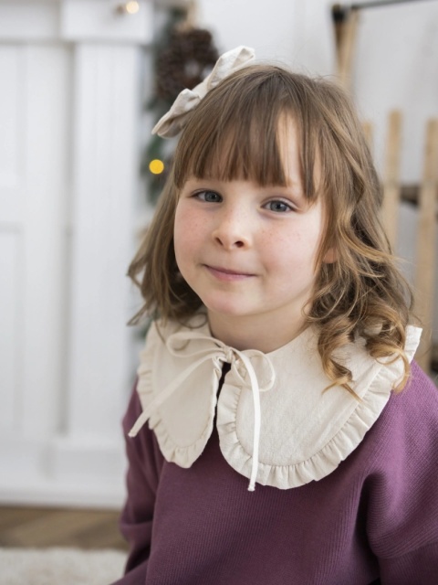 LaBambino Kołnierzyk dla dziewczynki Z FALBANKAMI lub KWIAT