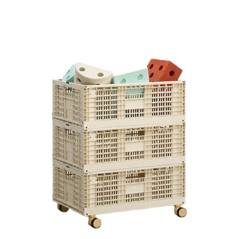 MODU - ZESTAW 3 skrzynie do przechowywania + kółka