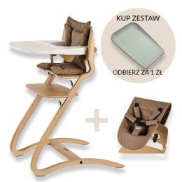 ZESTAW Leander Louie™: krzesełko + barierka + tacka + poduszka + newborn seat + Leander Matty Mini