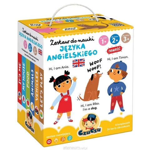 Zestaw do nauki j.angielskiego dla dzieci 1, 2, 3+