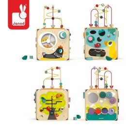 Janod Wielofunkcyjna kostka edukacyjna z pętlą duża