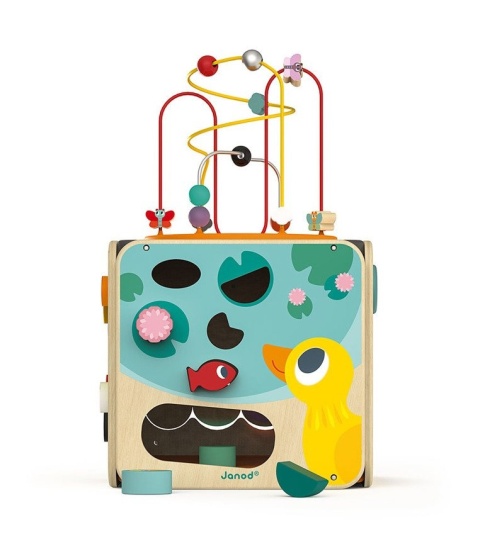 Janod Wielofunkcyjna kostka edukacyjna z pętlą duża