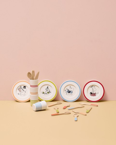 Kid's Concept - Drewniany zestaw obiadowy do zabawy MOOMIN