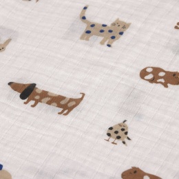 Lassig Muślinowa pieluszka otulacz z biobawełny Zestaw 3 szt. 85x85cm Little Mateys royal blue