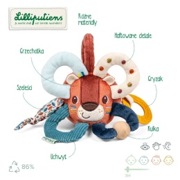 Lilliputiens Piłeczka aktywizująca wielofunkcyjna Lew Jack 3 m+