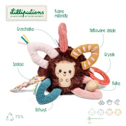 Lilliputiens Piłeczka aktywizująca wielofunkcyjna Jeżyk Leon 3 m+