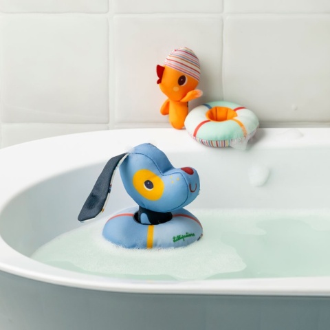 Lilliputiens Przytulanki do kąpieli Piesek Jules i Kaczorek Gaspard 6 m+