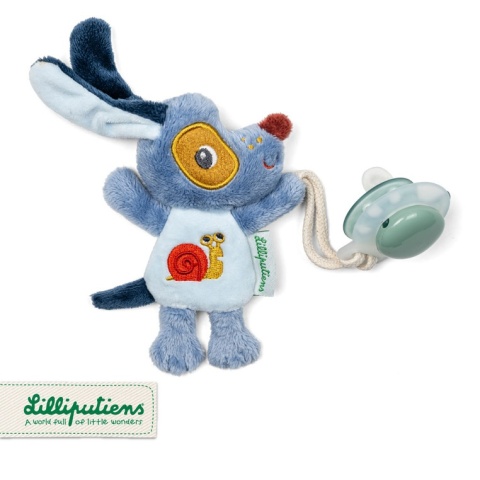 Lilliputiens Zawieszka do smoczka świecąca w ciemności Nocny mini przyjaciel Piesek Jules 0 m+