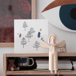 KARTKA ŚWIĄTECZNA LAS DZIECI HI LITTLE