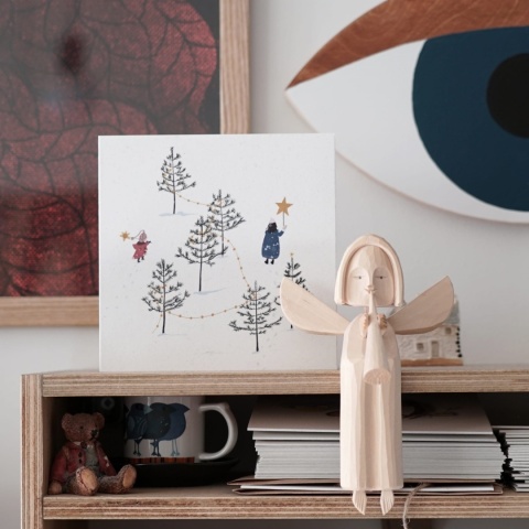 KARTKA ŚWIĄTECZNA LAS DZIECI HI LITTLE