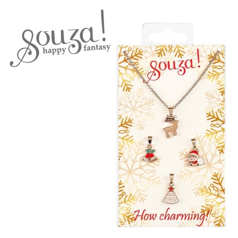 Souza! Naszyjnik z 4 świątecznymi wisiorkami Marka