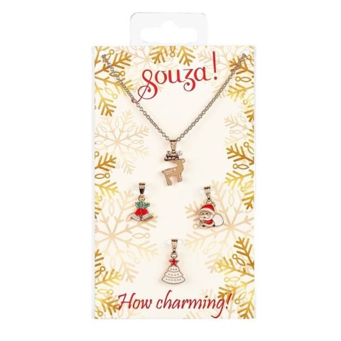 Souza! Naszyjnik z 4 świątecznymi wisiorkami Marka